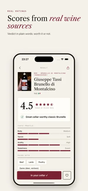 Sommelier: Wine Label Scanner screenshot 2