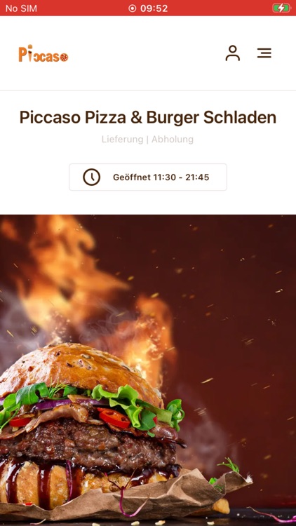 Piccaso Pizza Burger Schladen