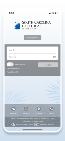 SC Federal Credit Union app screenshot