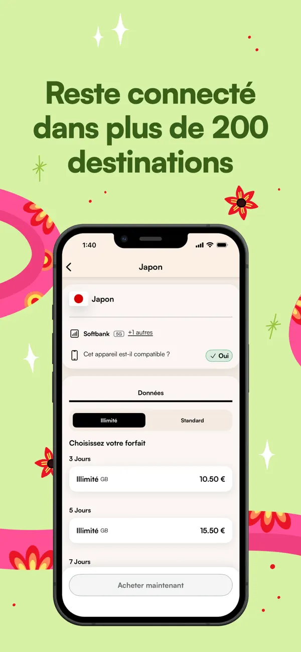 Screenshot #2 pour Airalo: eSIM Voyage & Internet