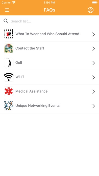 BEMA Events Screenshot