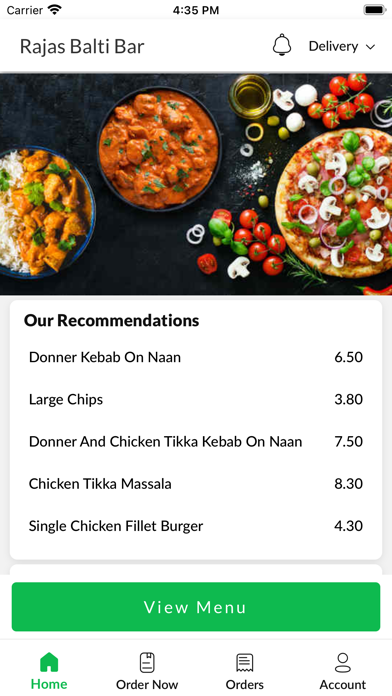 Rajas Balti Bar, Screenshot