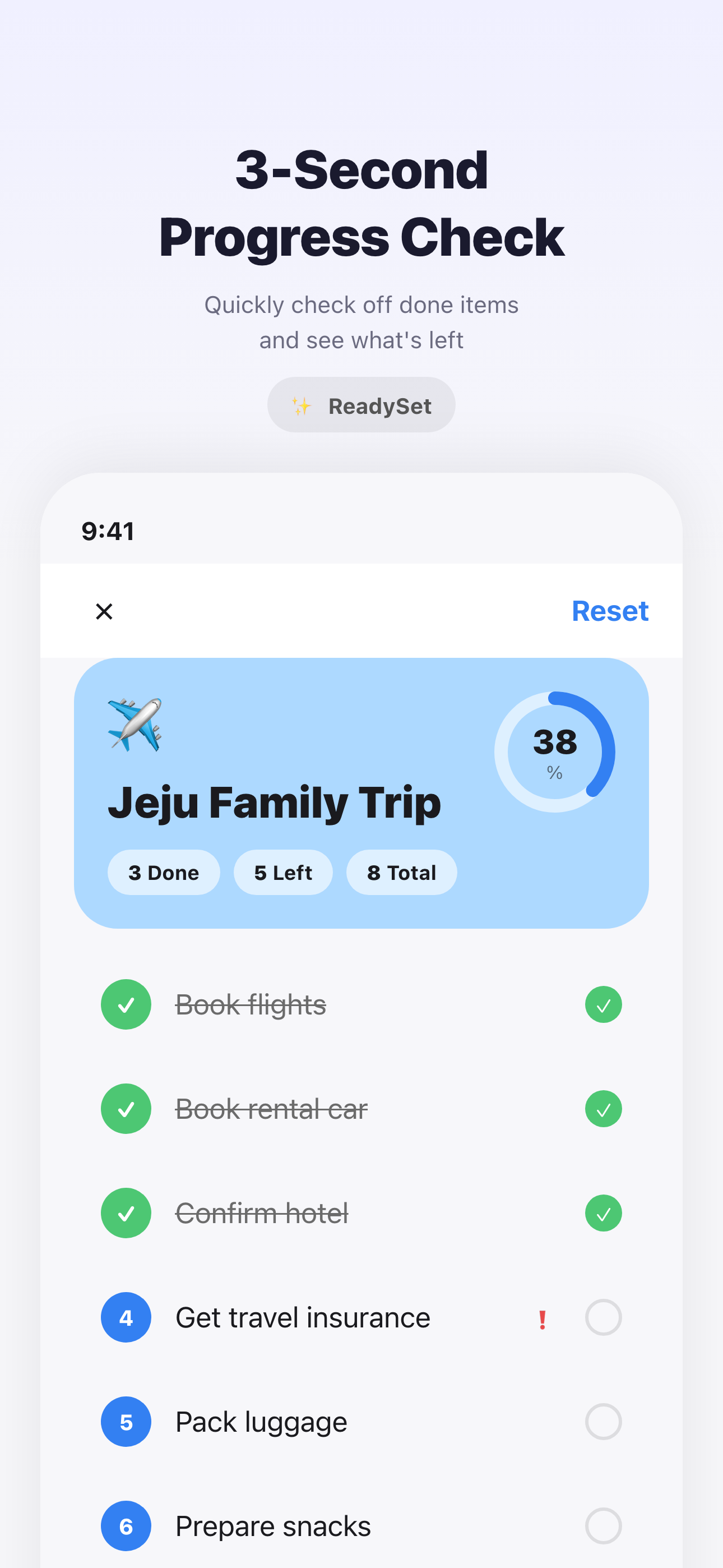 ReadySet- Smart Checklist screenshot 6