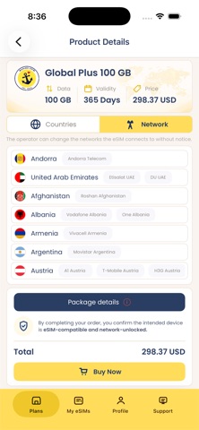 Marino eSIM iPhone screenshot 2