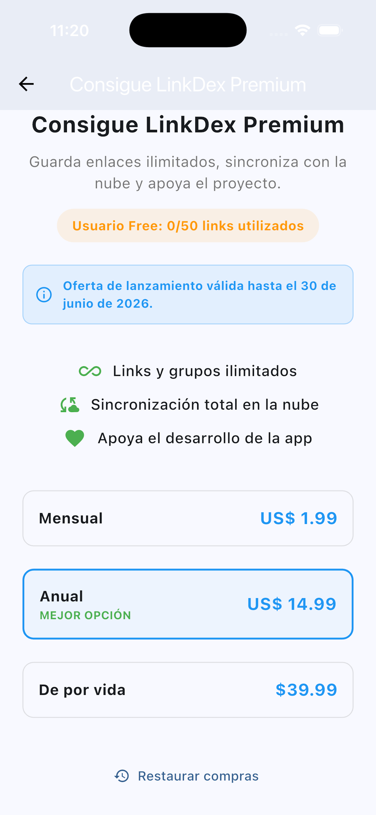 LinkDex – Save Links & Videos