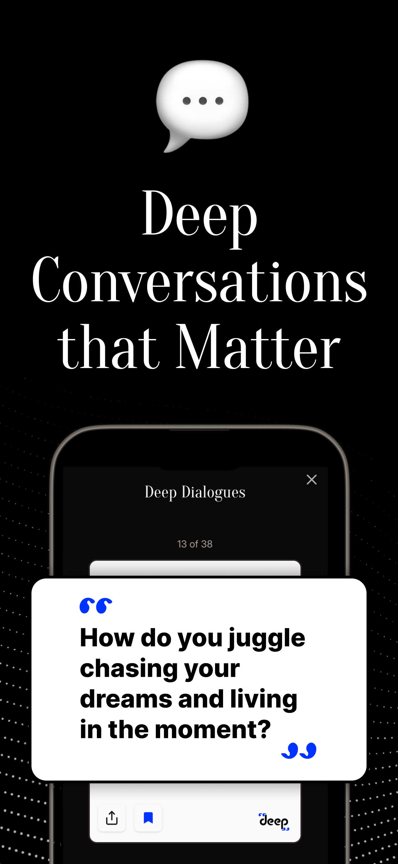 Deep Cards: Ask Deep Questions