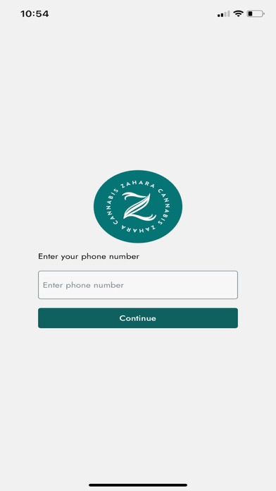 Zahara Cannabis iPhone screenshot 1 - Lifestyle app
