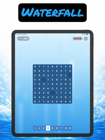 Sudoku Waterfall iPad screenshot
