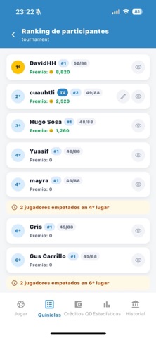 Quinielas App screenshot