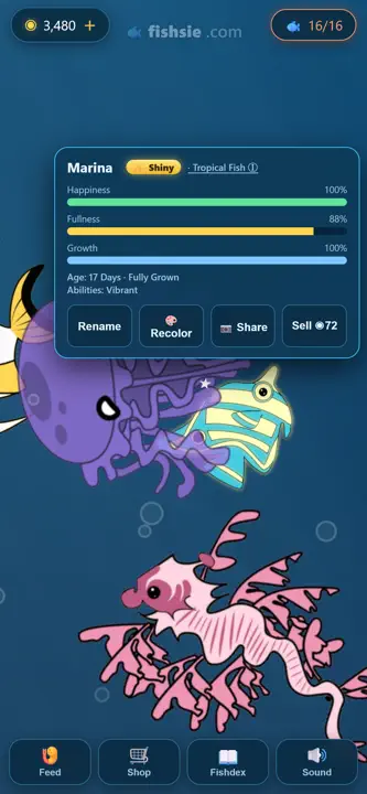 Fishsie: Cozy Aquarium screenshot 4