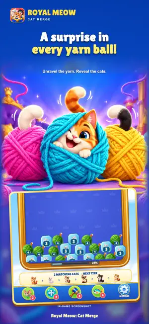 Royal Meow: Cat Merge screenshot 2