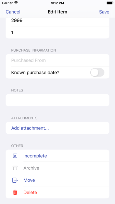 Screenshot #3 pour My Inventory Tracker