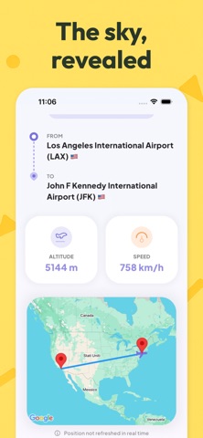 LookUp - Flights above you iPhone screenshot