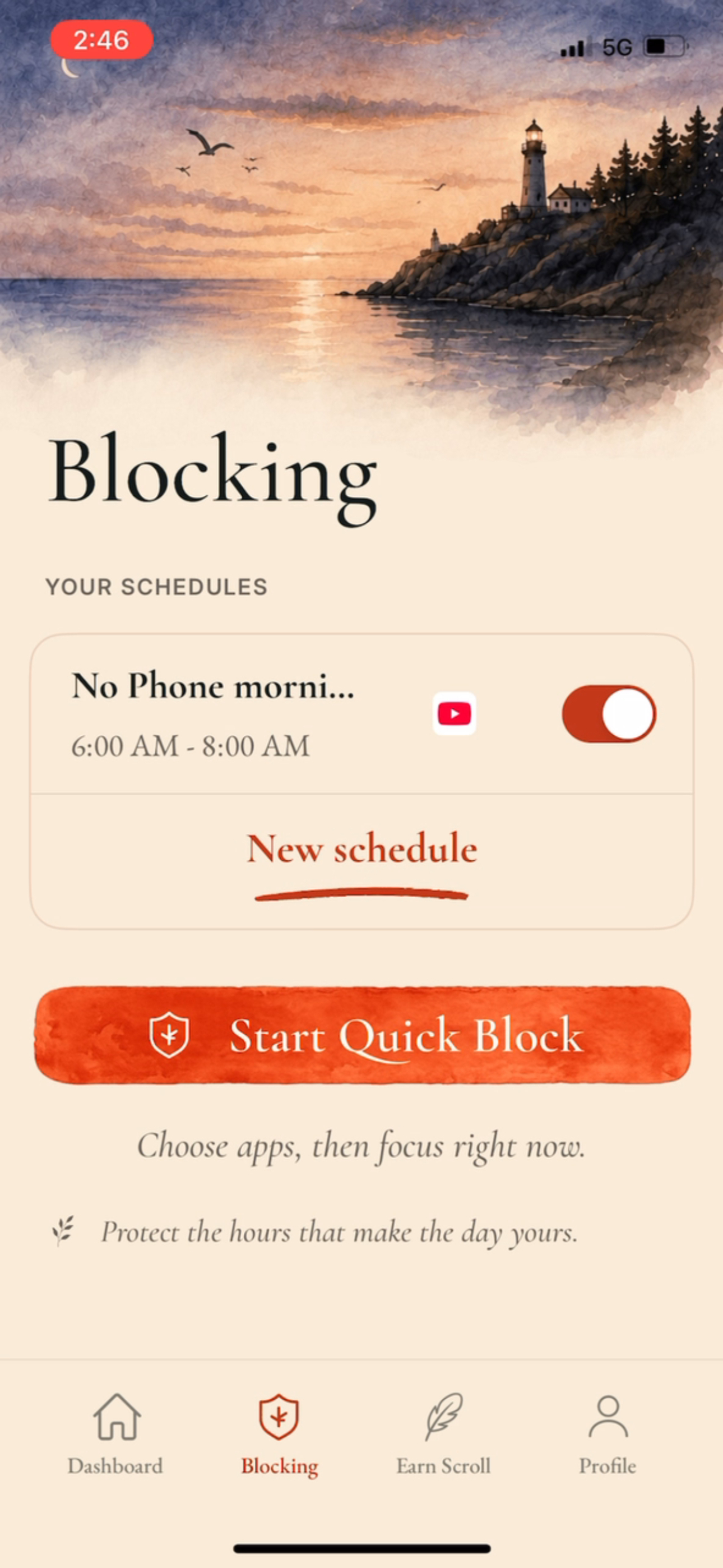 FreeInFive Screen Time Control screenshot 5