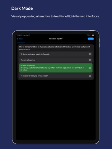 Australian citizenship kit iPad screenshot