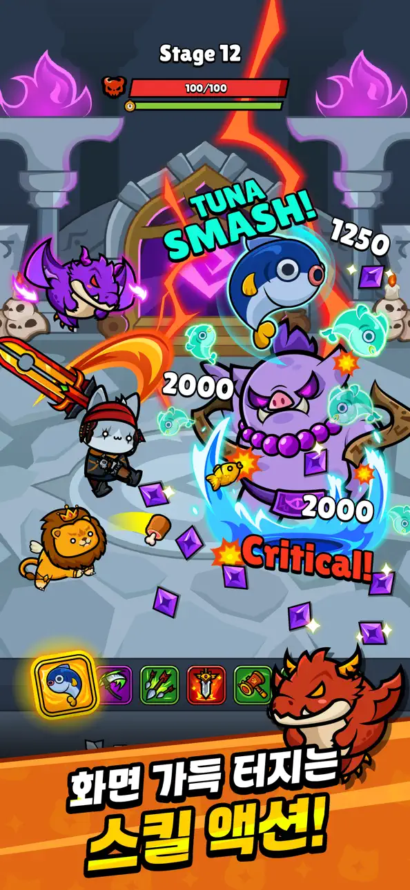 Meow Knights: Idle RPG iOS Mod IPA screenshot 6 - iOS game interface