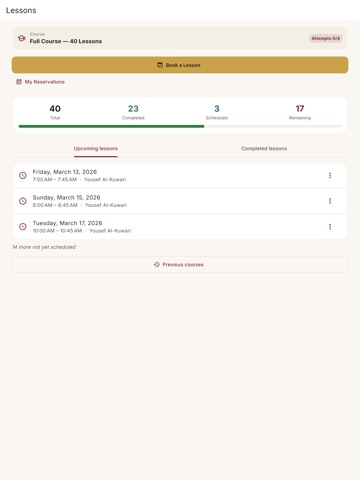 Al Rayah Driving School iPad screenshot