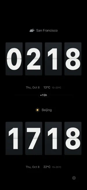 Dual Flip Clock screenshot 1