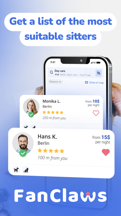 FanClaws—Dog Walkers & Sitters Screenshot
