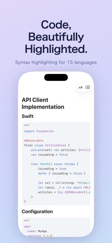 Markdown Reader - Ream iPhone screenshot
