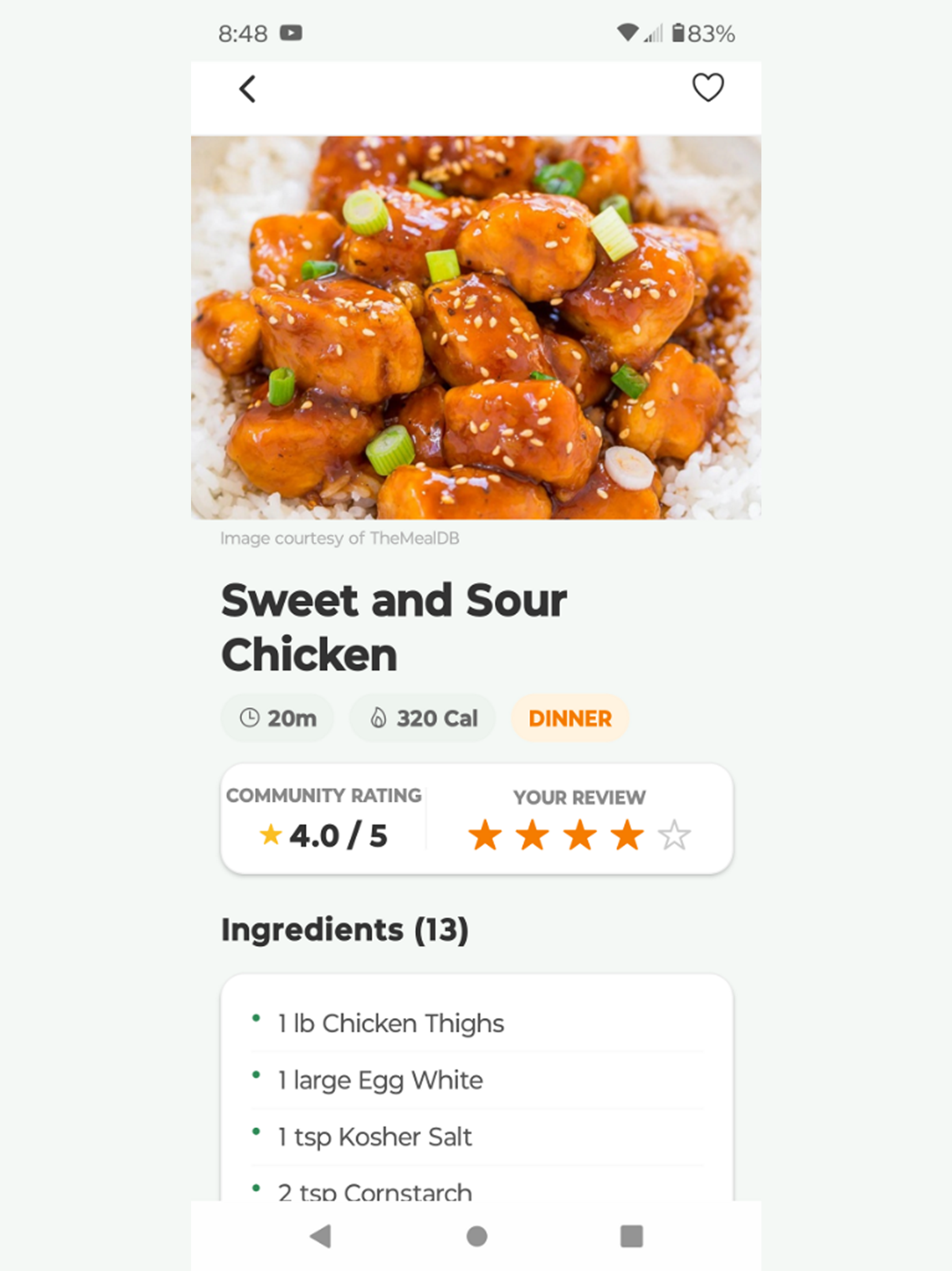 Family Meal Plan App