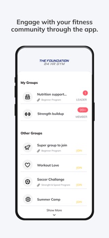 The Foundation 24hr Gyms screenshot