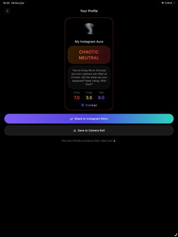 Stalker AI: Profile Tracker iPad screenshot