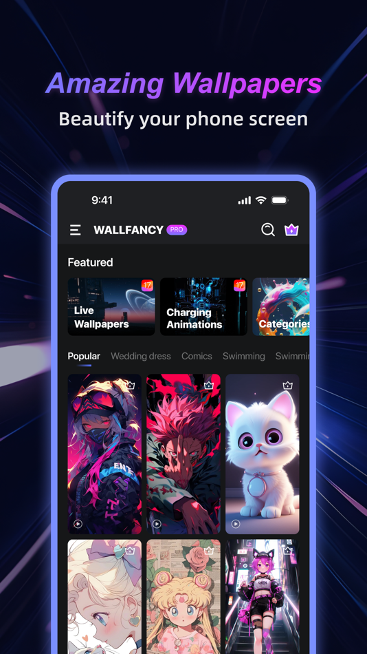#6. WallFancy-live wallpaper&theme (iOS) 由: 深圳掌上远景科技有限公司