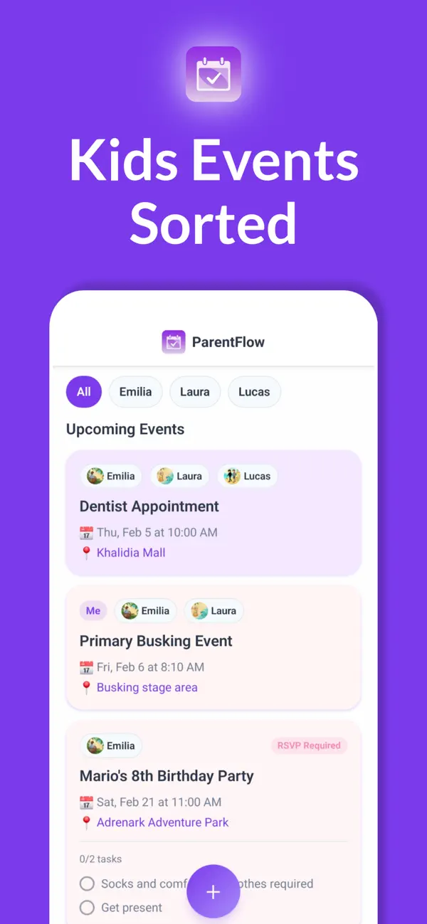 Screenshot #1 pour ParentFlow