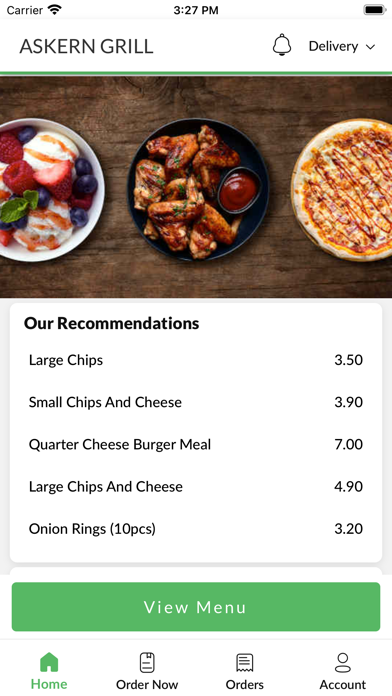 Askern Grill. Screenshot