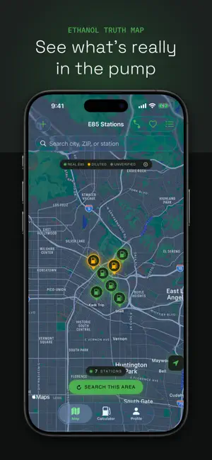 E85 App screenshot 1