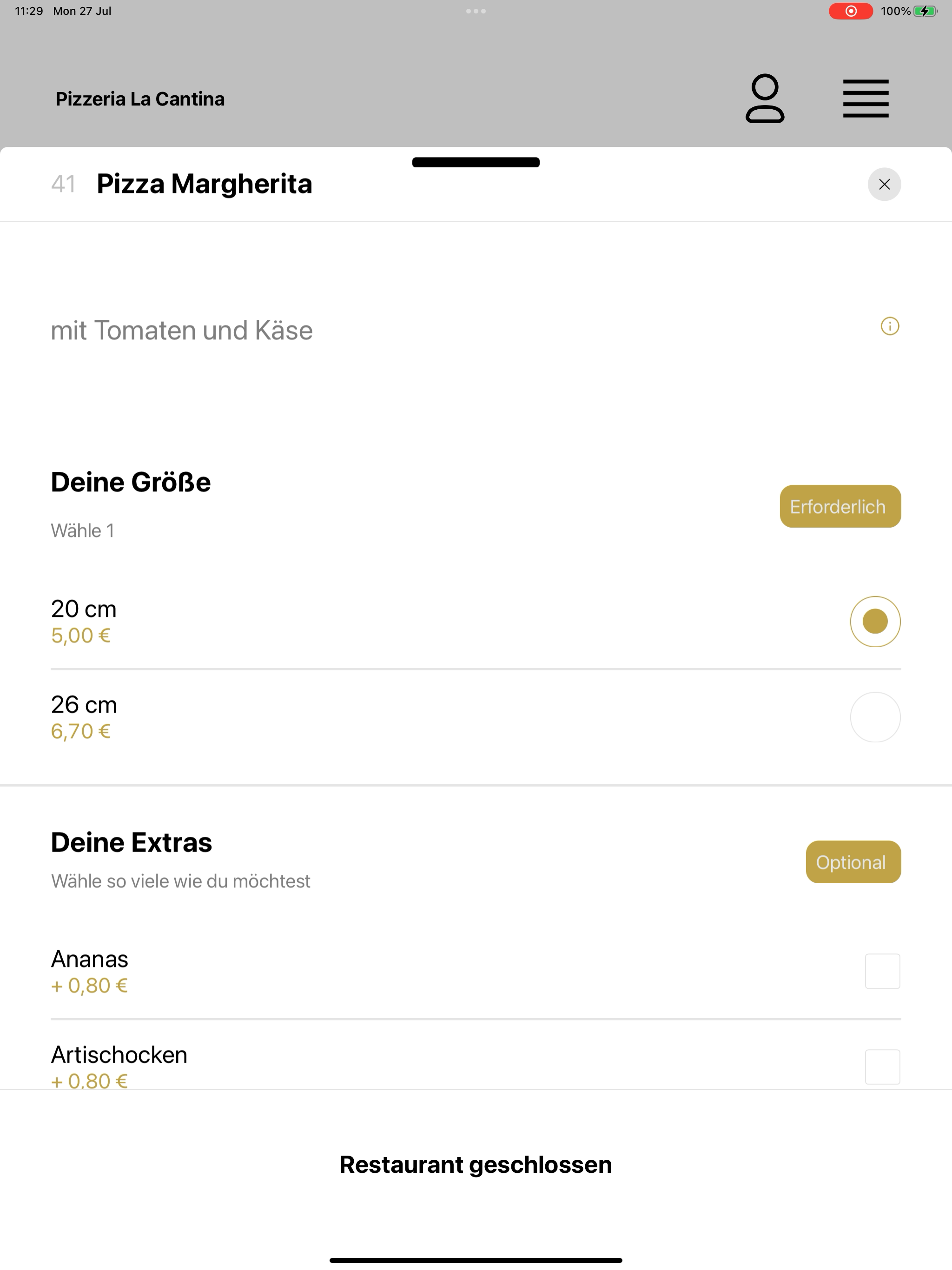 Pizzeria La Cantina screenshot 14
