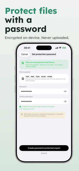 Shift: Contact Export & Backup screenshot 3
