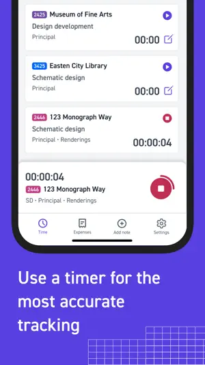 Monograph: Time and Expenses screenshot 3