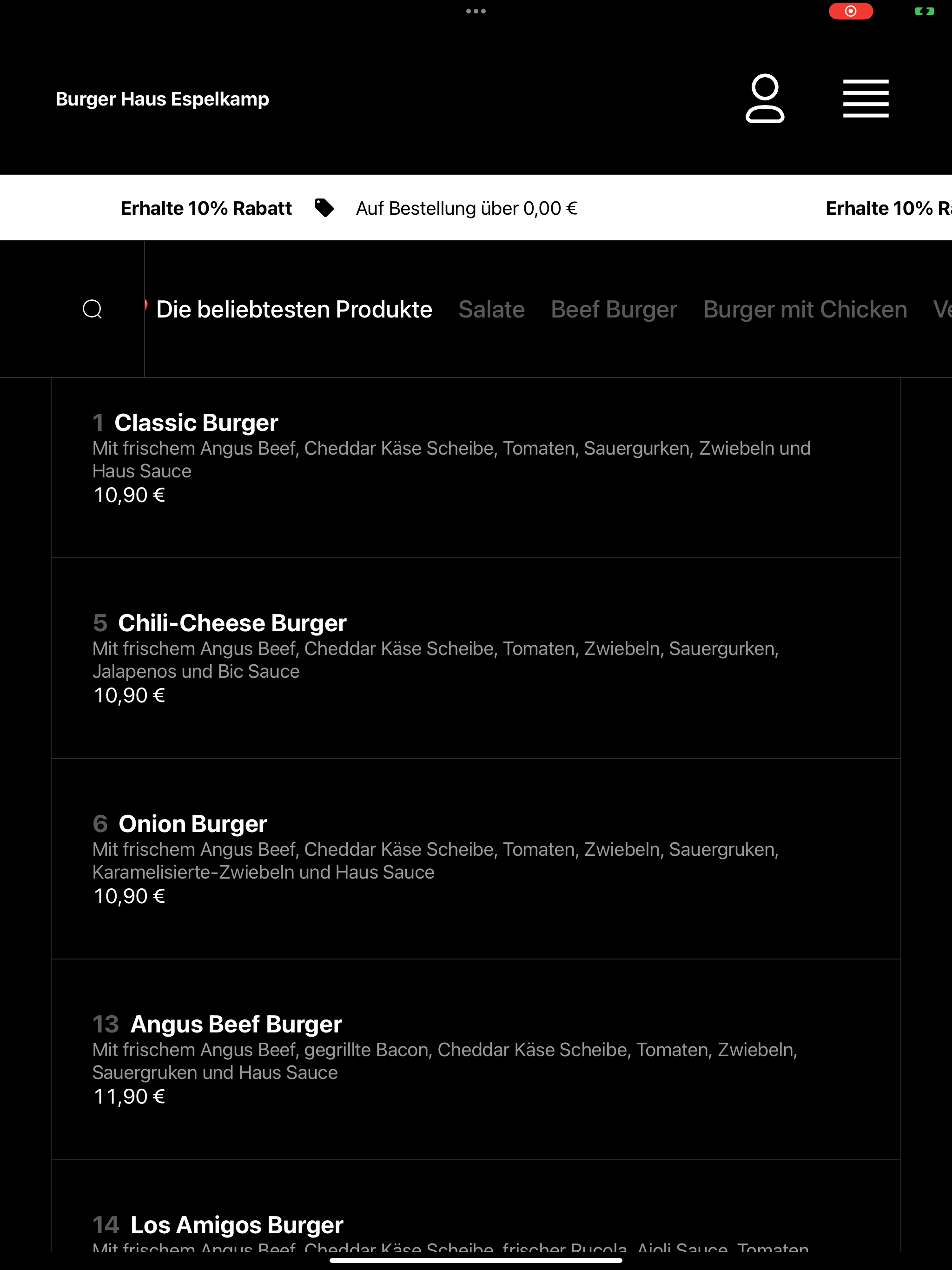 Burger Haus Espelkamp screenshot 14
