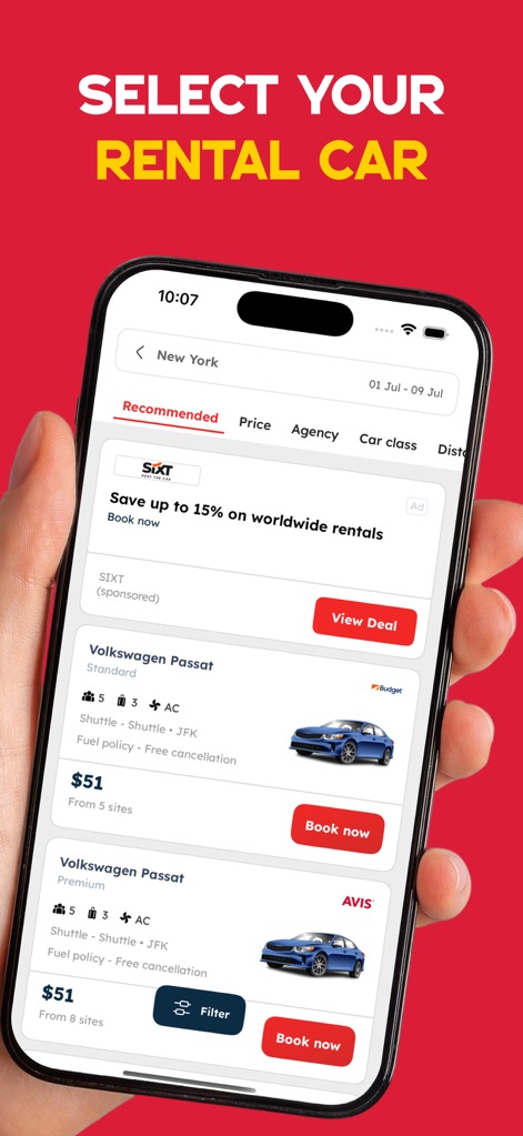 Car Rental Near Me・Rent Cars - Travel App | MWM