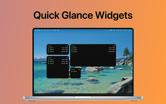Occasio Annual Event Tracker