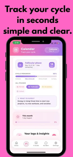 Aurelle Period Tracker screenshot 3