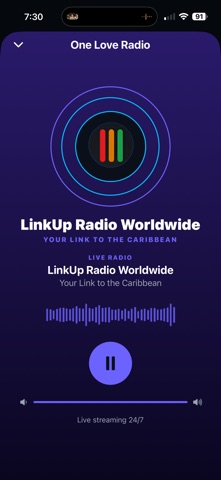 LinkUp Radio Network iPhone screenshot