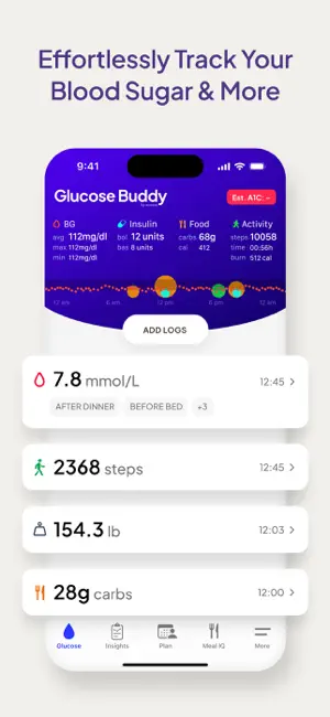Glucose Buddy Diabetes Tracker screenshot 2