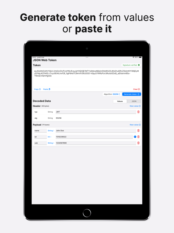 Screenshot #4 pour JSON Web Token