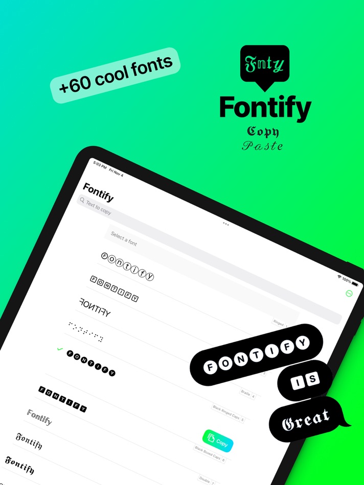 #1. Fontify - Fonts for iPhones (iOS) 由: Alexandre Nussbaumer