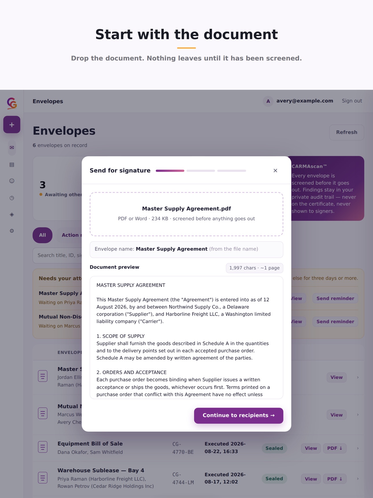 Screenshot 7 of CARMAgree™ — E-Signature