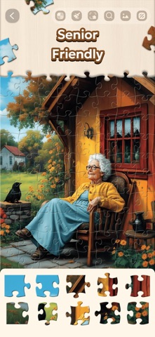 Jigsaw Puzzle - Countryside iPhone screenshot