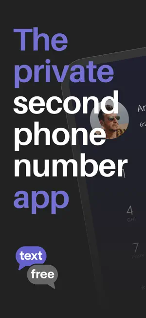 Text Free: Second Phone Number iPhone screenshot 1