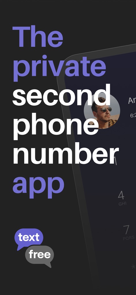 Text Free: Second Phone Number - Private Number Access