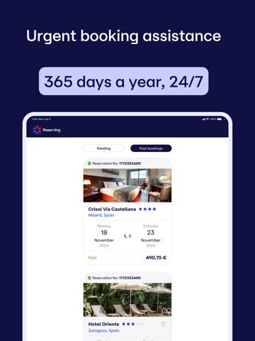 Reserving iPad screenshot 4 - Travel app