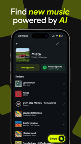 Swipefy: Find Music on Spotify screenshot