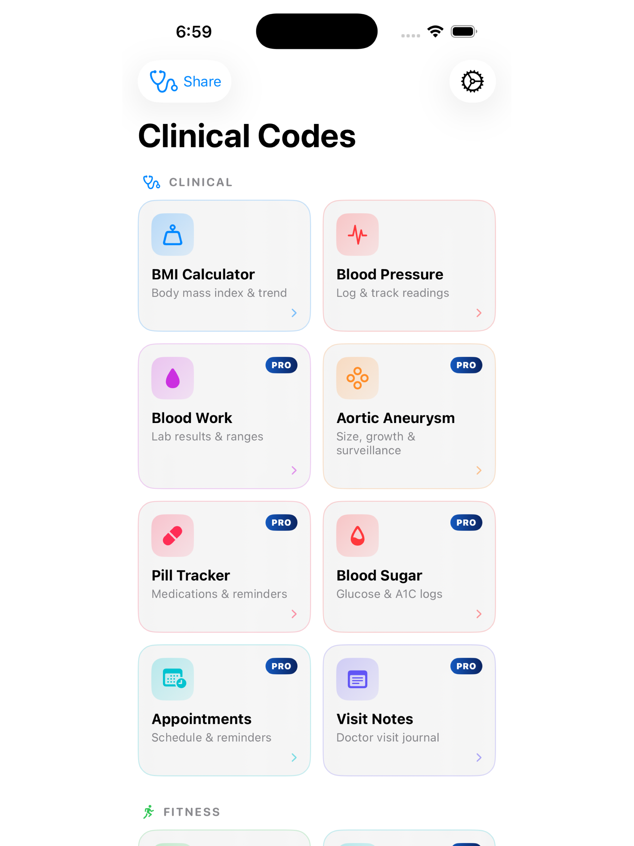 Clinical Codes: Health Tracker screenshot 10