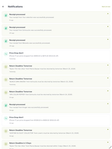 Smart Receipts - AfterBuy iPad screenshot